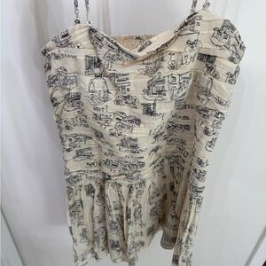 Abercrombie & Fitch Cream Printed Dress